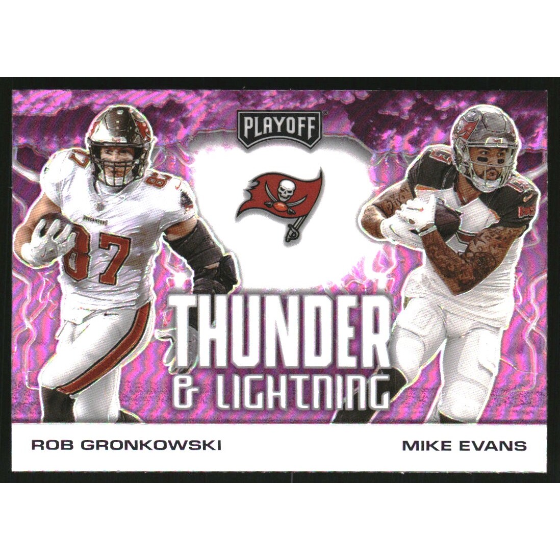2020 Playoff Thunder and Lightning Pink #6 Mike Evans/Rob Gronkowski