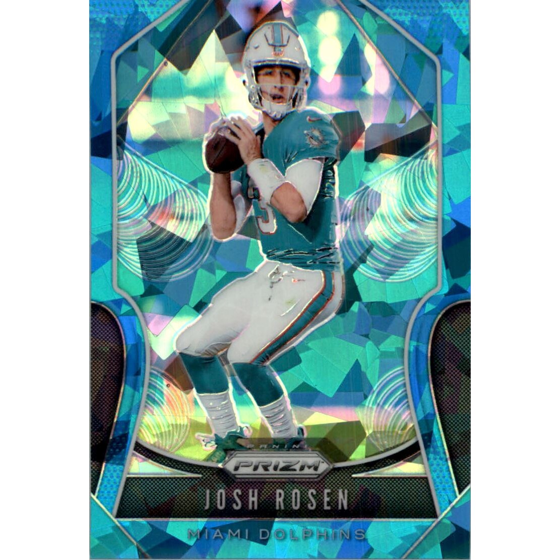 2019 Panini Prizm Prizms Blue Ice #11 Josh Rosen. rookie card picture