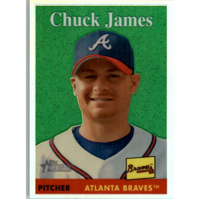 2007 Topps Heritage Chrome Refractors #THC72 Chuck James. rookie card picture