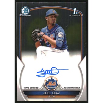 2023 Bowman Chrome Prospect Autographs #CPAJDZ Joel Diaz