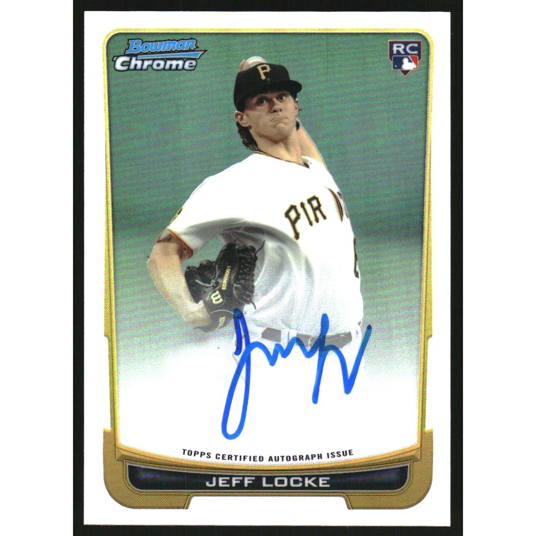 2012 Bowman Chrome Rookie Autographs Refractors #204 Jeff Locke 2012 Bowman Chrome Rookie Autographs Refractors #204 Jeff Locke