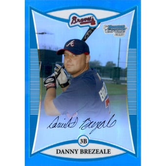 2008 Bowman Chrome Prospects Blue Refractors #BCP151 Danny Brezeale