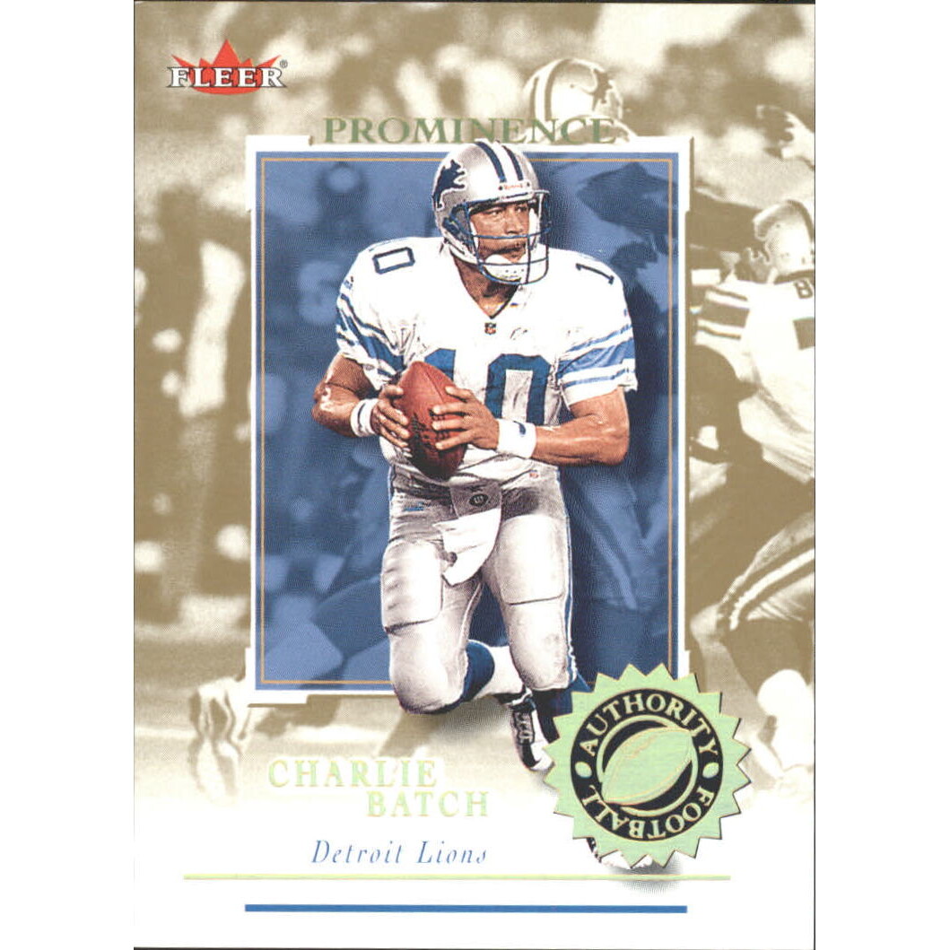 2001 Fleer Authority Prominence 125 #99 Charlie Batch