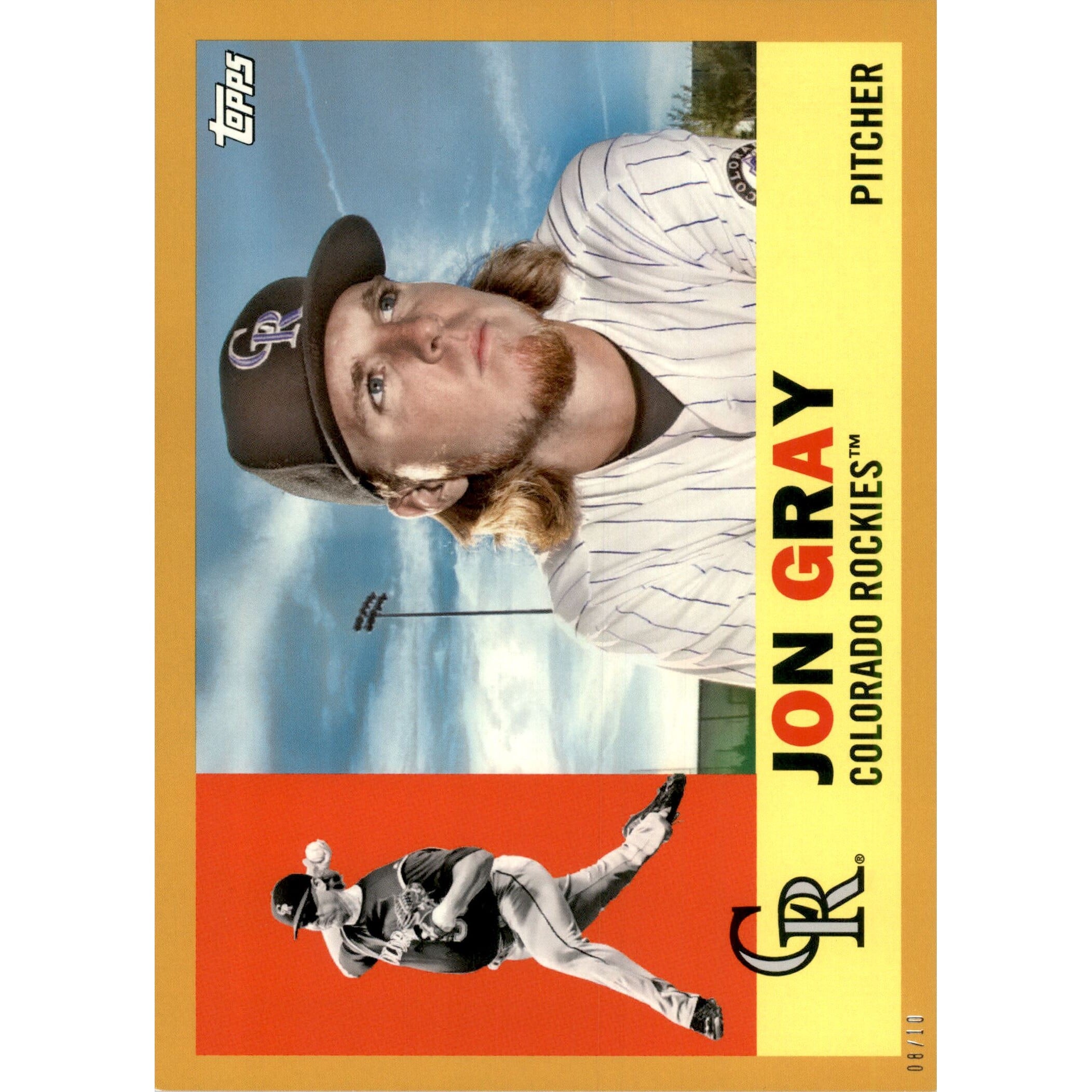 2017 Topps Archives 5x7 Gold #37 Jon Gray. rookie card picture