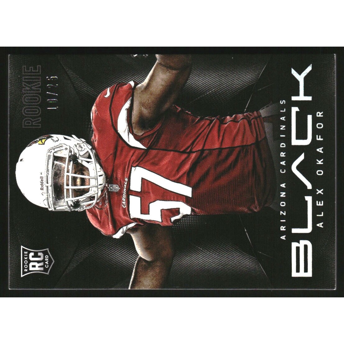 2013 Panini Black Platinum #105 Alex Okafor. rookie card picture