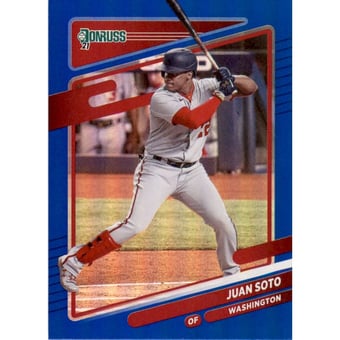 2021 Donruss Holo Blue #195 Juan Soto