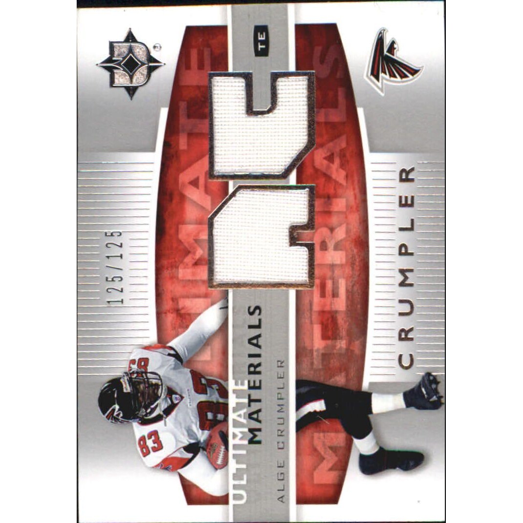 2007 Ultimate Collection Materials Silver #UMAC Alge Crumpler