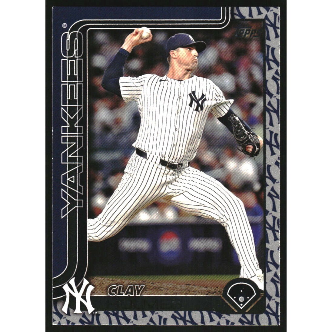 2025 Topps Team Color Border #292 Clay Holmes. rookie card picture