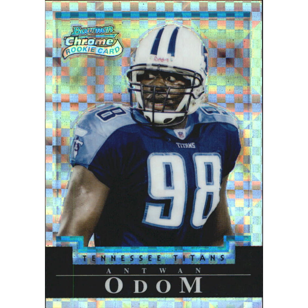 2004 Bowman Chrome Xfractors #126 Antwan Odom. rookie card picture