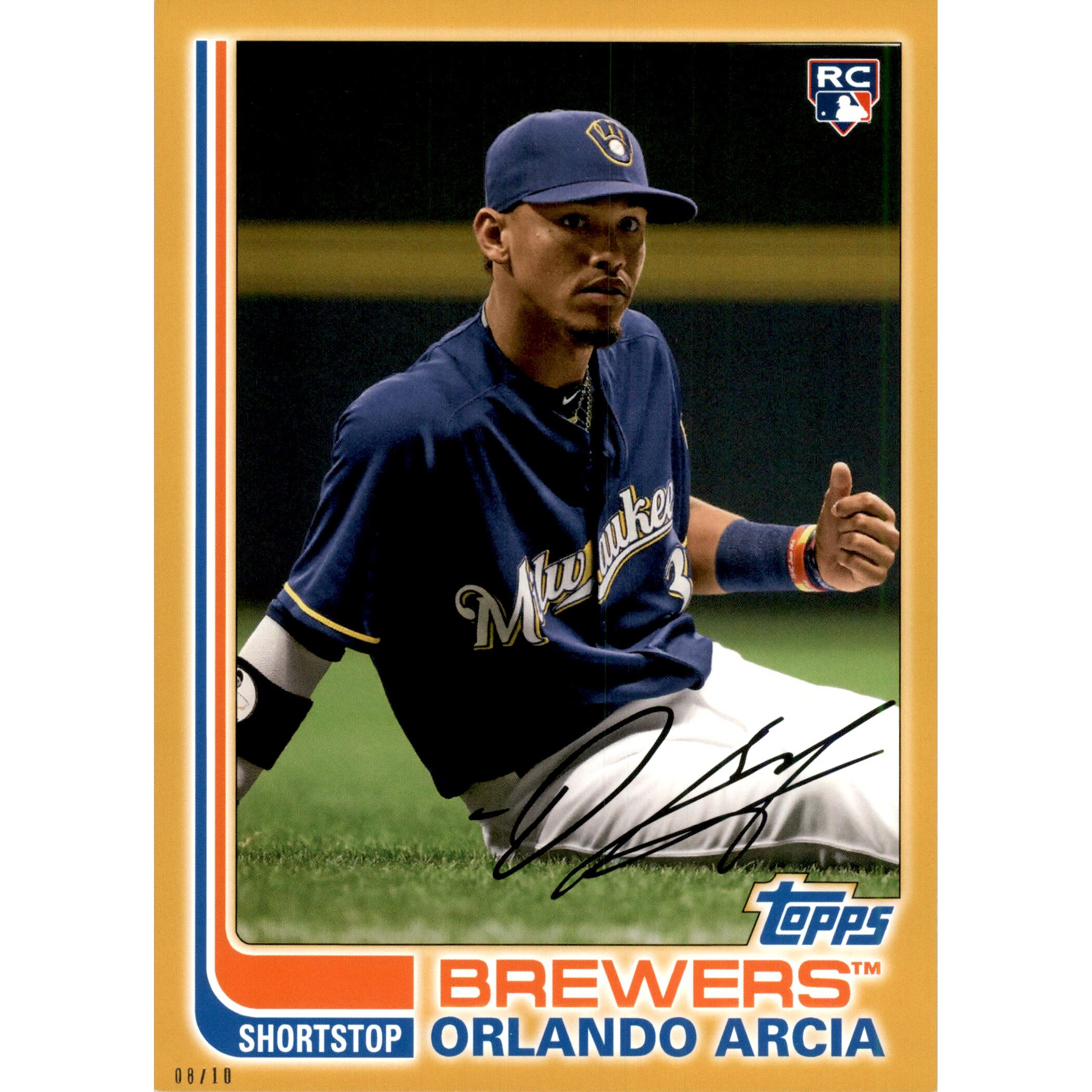 2017 Topps Archives 5x7 Gold #168 Orlando Arcia