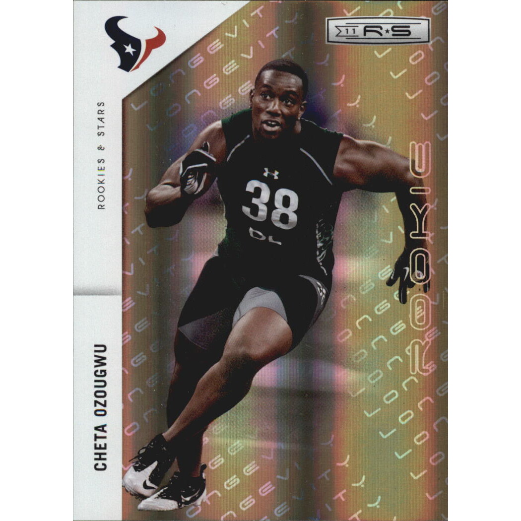 2011 Rookies and Stars Longevity Parallel Gold #215 Cheta Ozougwu