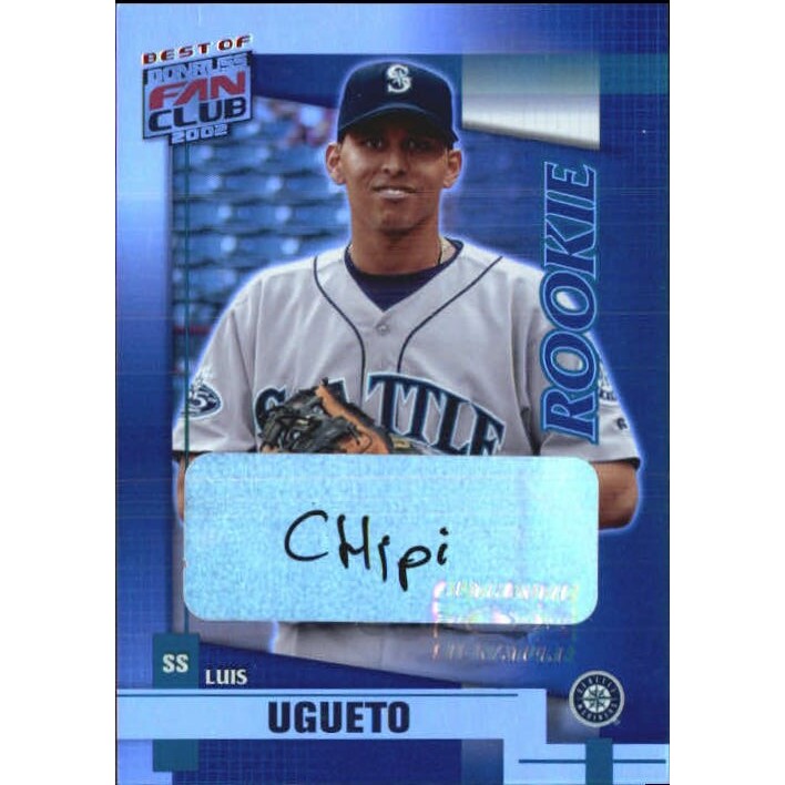 2002 Donruss Best of Fan Club Autographs #U212 Luis Ugueto/75* 2002 Donruss Best of Fan Club Autographs #U212 Luis Ugueto/75*