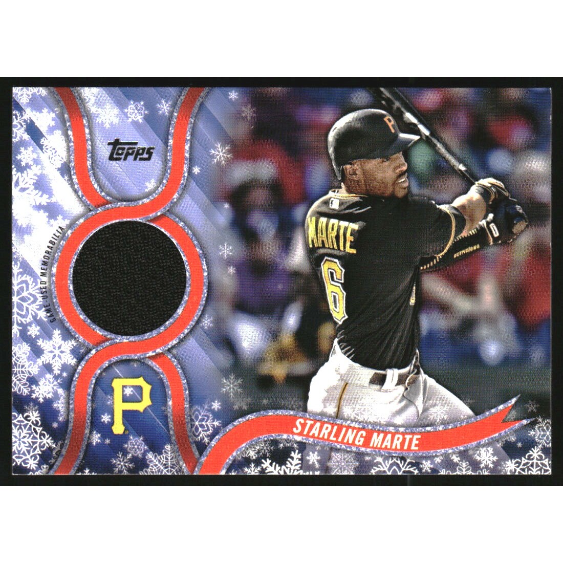 2018 Topps Walmart Holiday Snowflake Relics #RSM Starling Marte