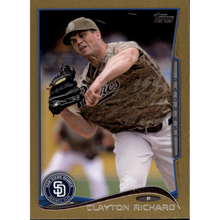 2014 Topps Mini Gold #186 Clayton Richard. rookie card picture