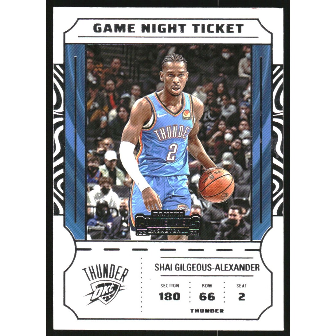 2022-23 Panini Contenders Game Night Ticket #25 Shai Gilgeous-Alexander 2022-23 Panini Contenders Game Night Ticket #25 Shai Gilgeous-Alexander