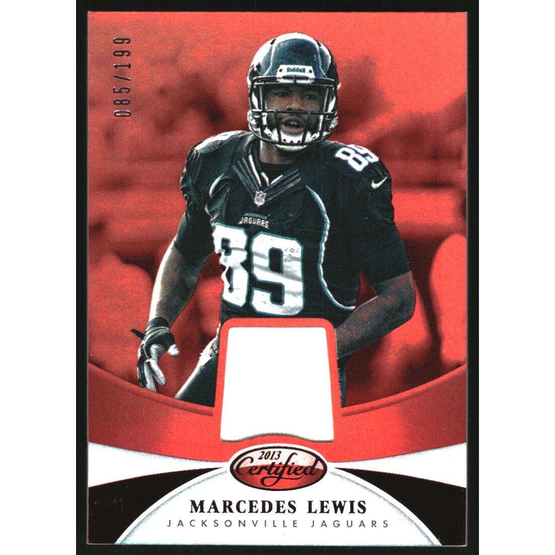 2013 Certified Mirror Red Materials #62 Marcedes Lewis/199