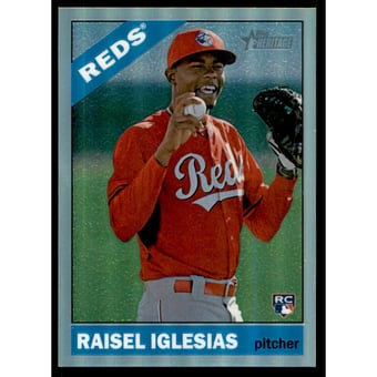 2015 Topps Heritage Chrome Refractors #THC713 Raisel Iglesias