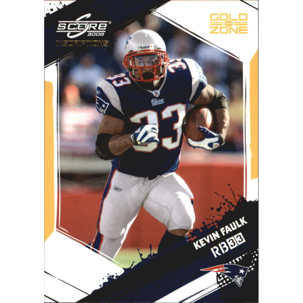 2009 Score Inscriptions Gold Zone #173 Kevin Faulk