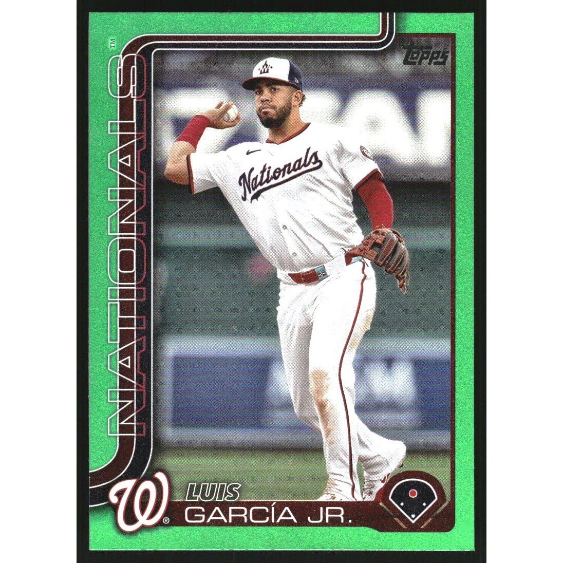 2025 Topps Green Rainbow Foil #9 Luis Garcia Jr.. rookie card picture