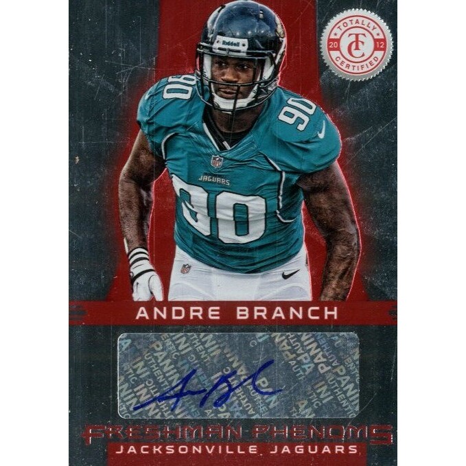 2012 Totally Certified #102 Andre Branch AU/290 RC
