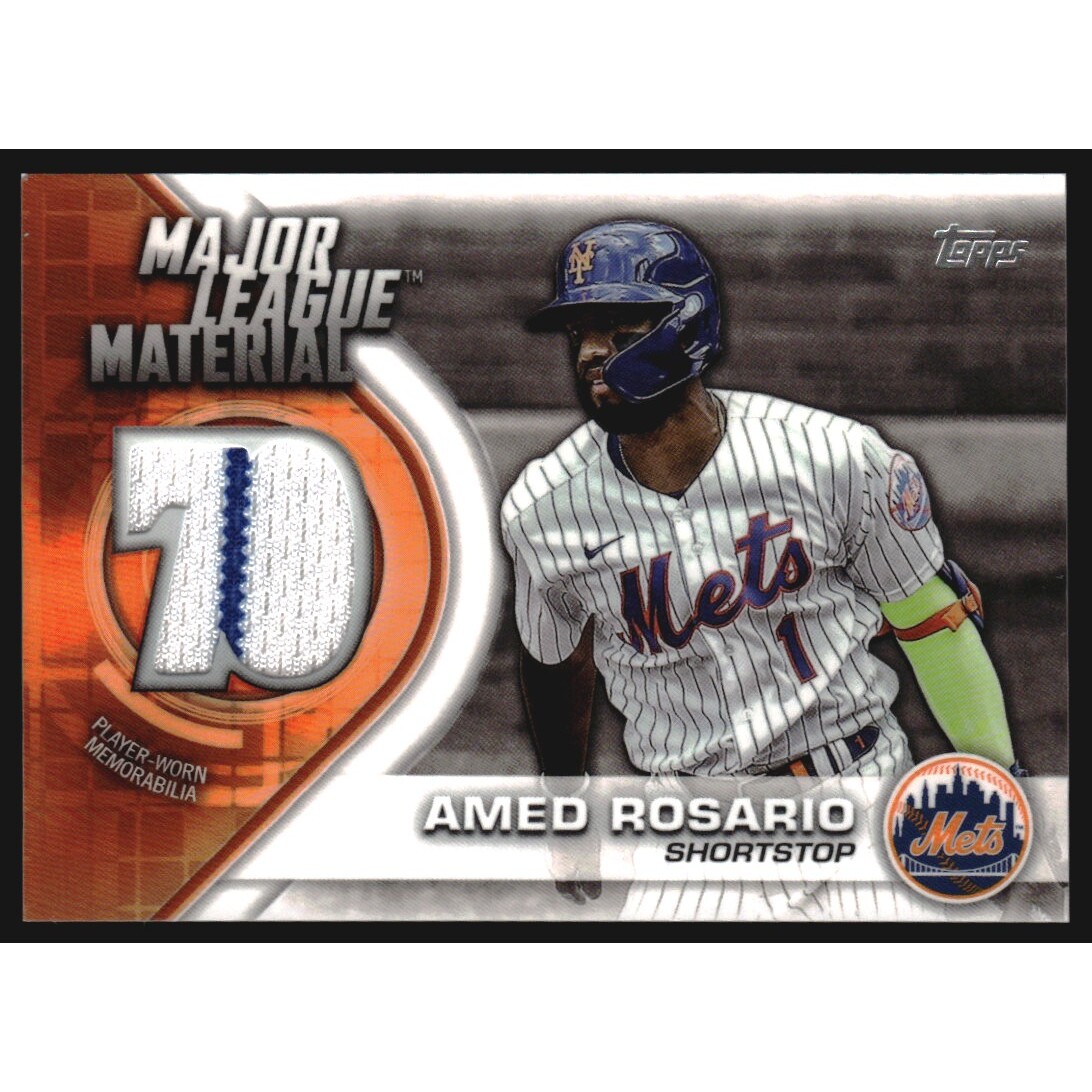 2021 Topps Major League Material Relics #MLMAR Amed Rosario 2021 Topps Major League Material Relics #MLMAR Amed Rosario