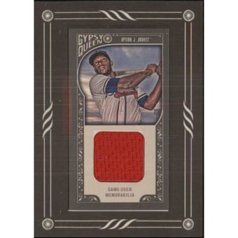 2015 Topps Gypsy Queen Framed Mini Relics #GMRJU Justin Upton