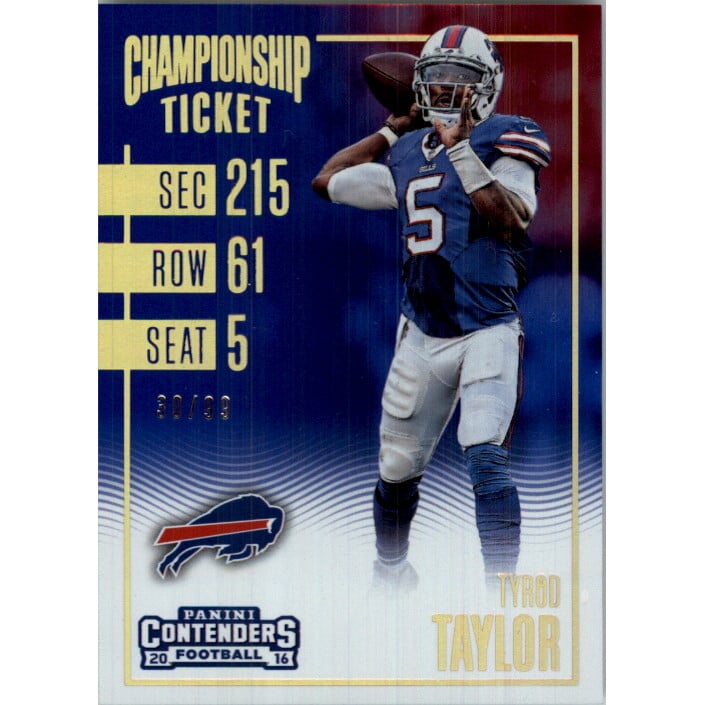2016 Panini Contenders Championship Ticket #52 Tyrod Taylor. rookie card picture