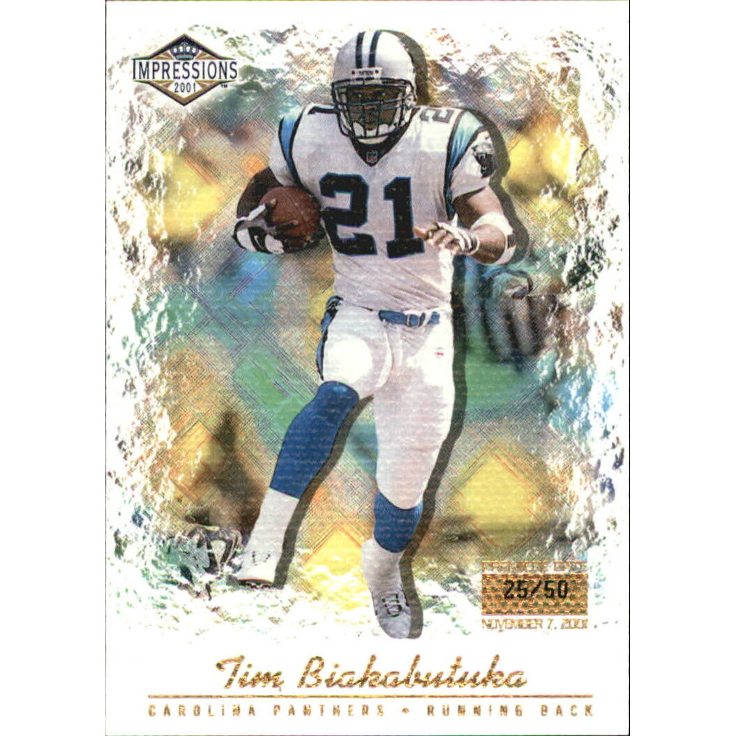 2001 Pacific Impressions Premiere Date #20 Tim Biakabutuka