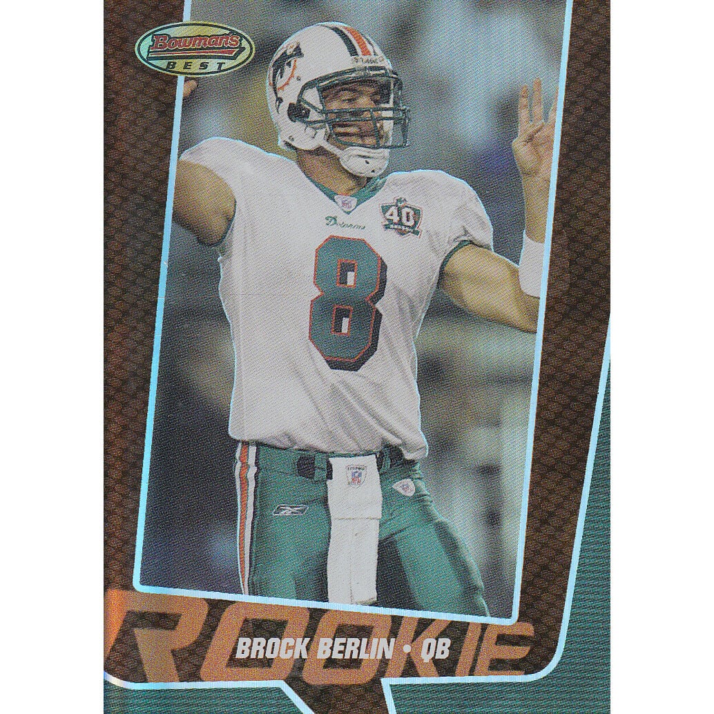 2005 Bowman's Best Bronze #77 Brock Berlin. rookie card picture