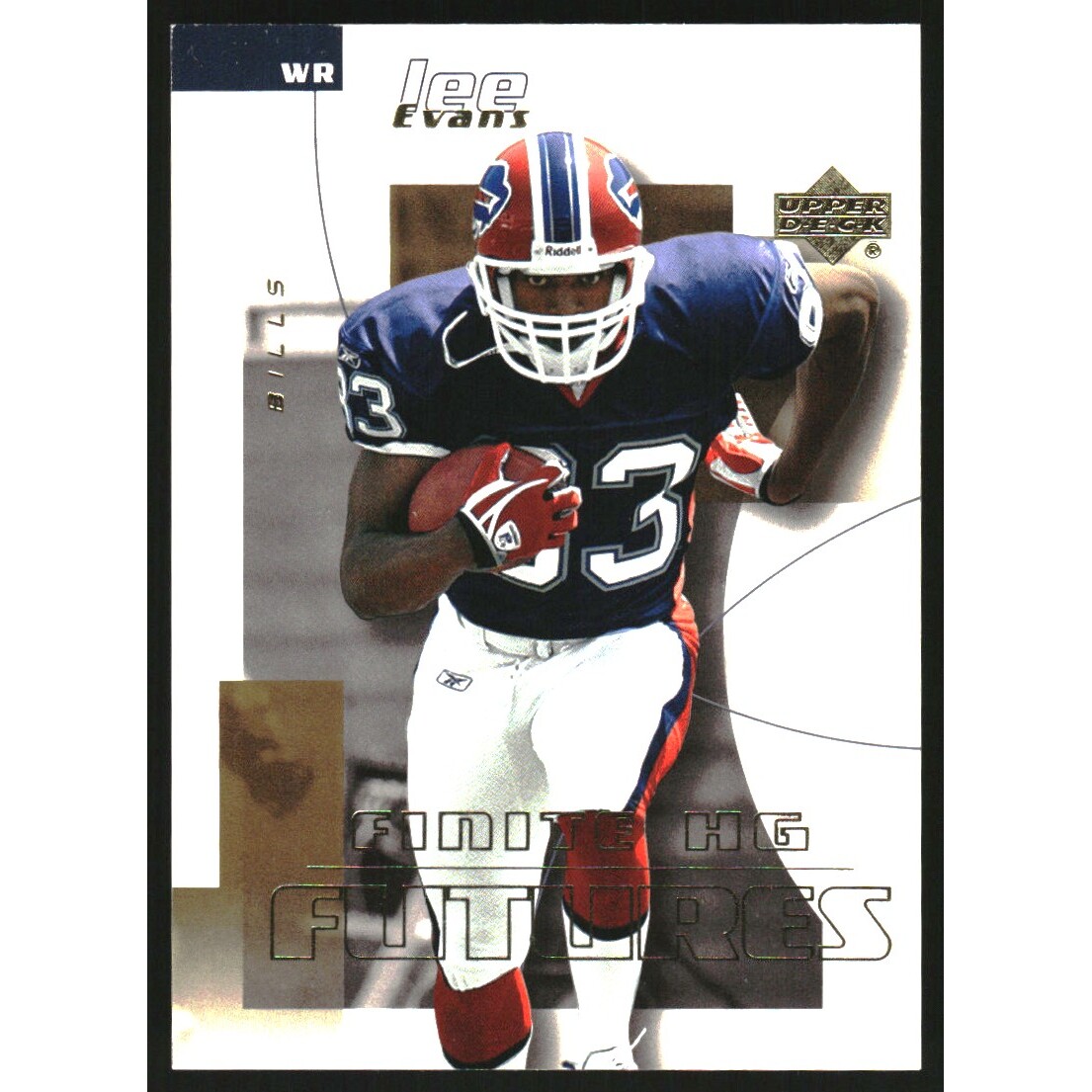 2004 Upper Deck Finite HG #110 Lee Evans RC. rookie card picture