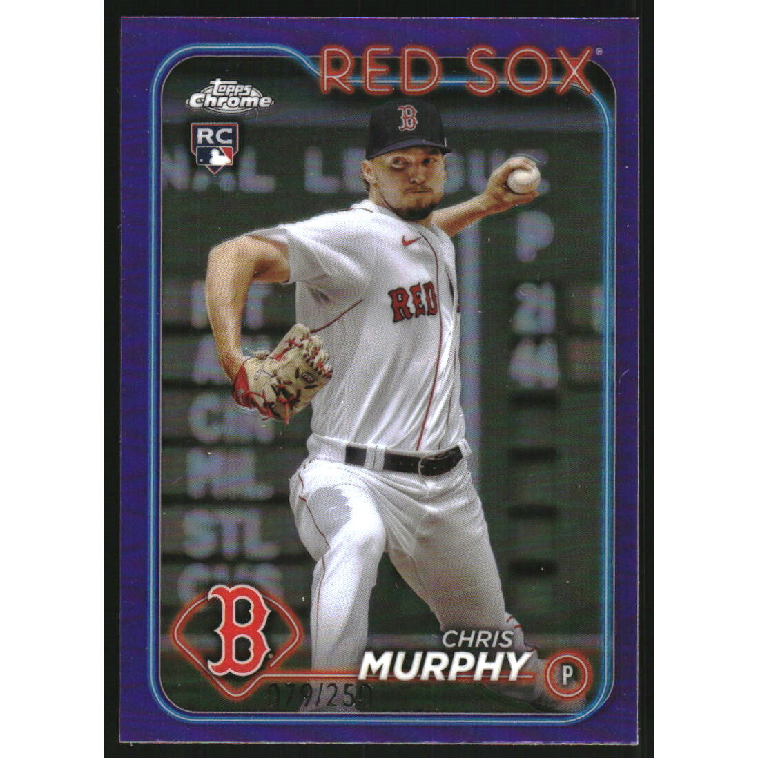 2024 Topps Chrome Purple Refractors #47 Chris Murphy. rookie card picture