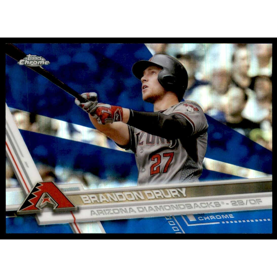 2017 Topps Chrome Blue Refractors #38 Brandon Drury