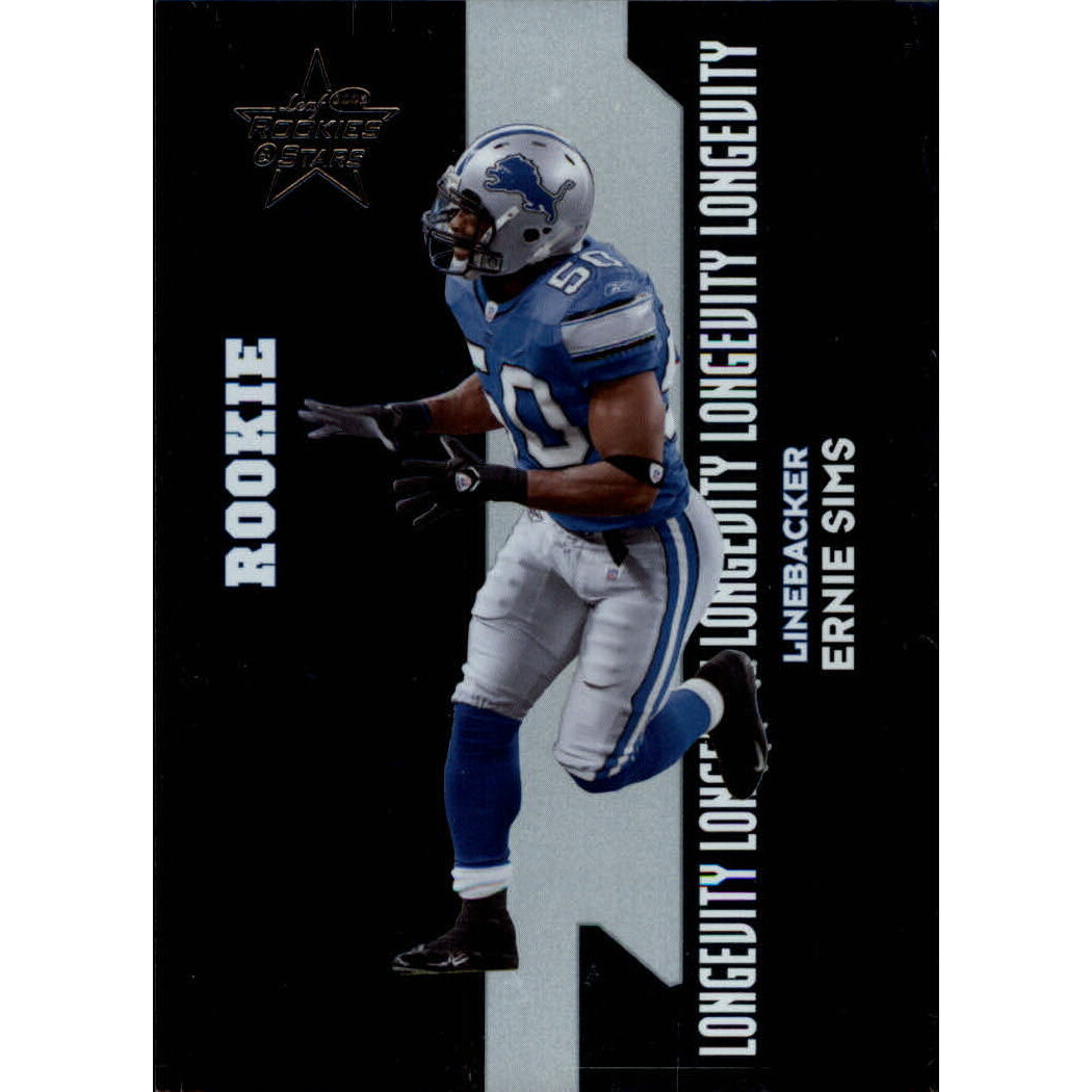 2006 Leaf Rookies and Stars Longevity Silver Parallel #247 Ernie Sims
