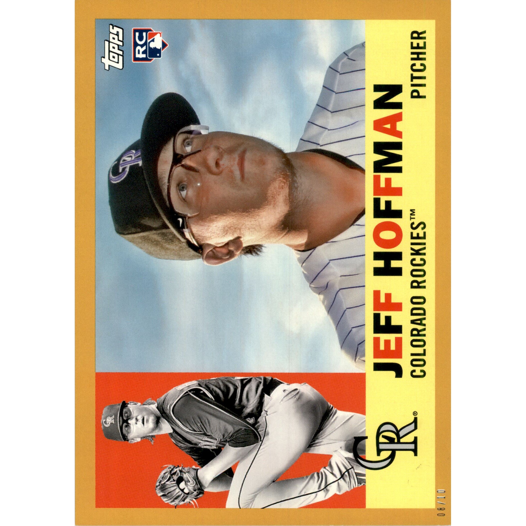 2017 Topps Archives 5×7 Gold #47 Jeff Hoffman