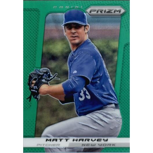2013 Panini Prizm Prizms Green #22 Matt Harvey. rookie card picture