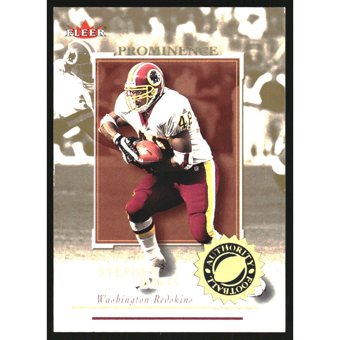 2001 Fleer Authority Prominence 125 #54 Stephen Davis