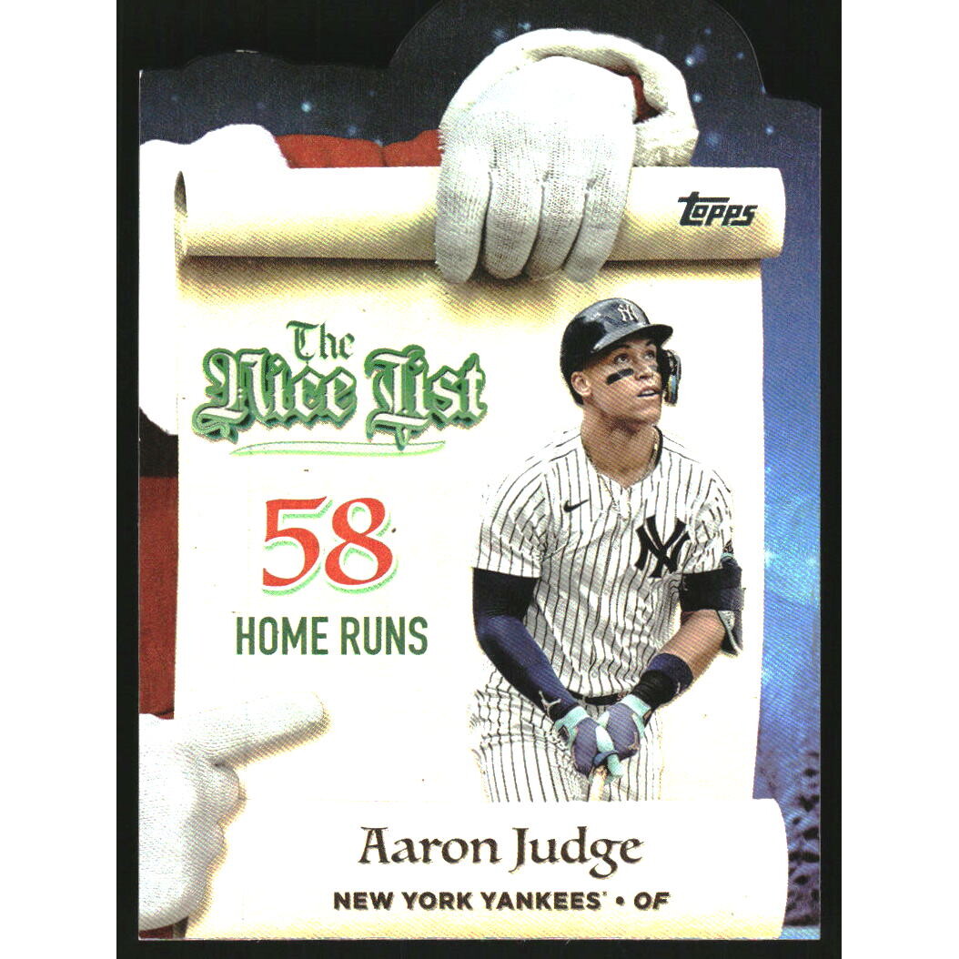 2025 Topps Holiday Making The Nice List #MNL3 Aaron Judge