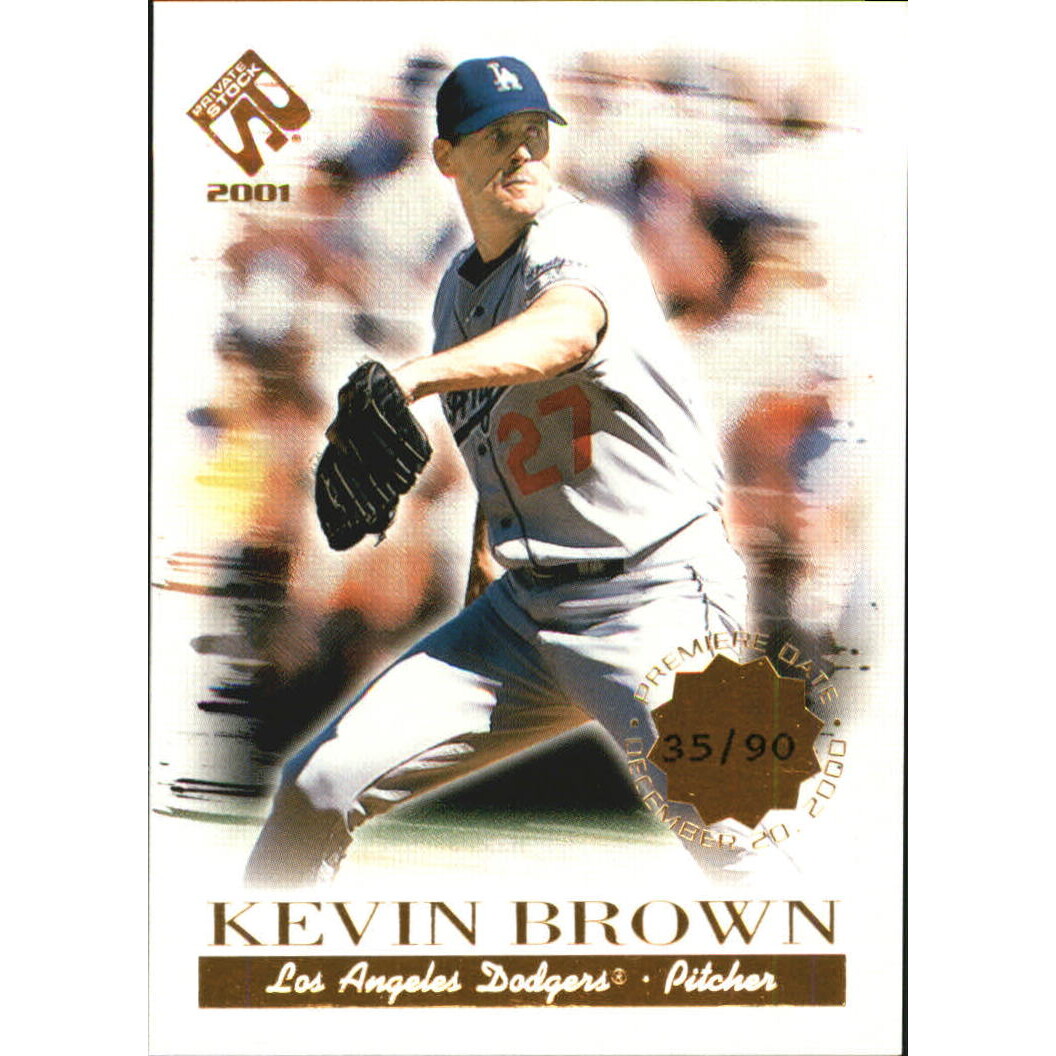 2001 Private Stock Premiere Date #60 Kevin Brown