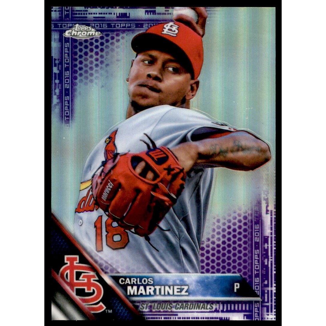 2016 Topps Chrome Purple Refractors #60 Carlos Martinez