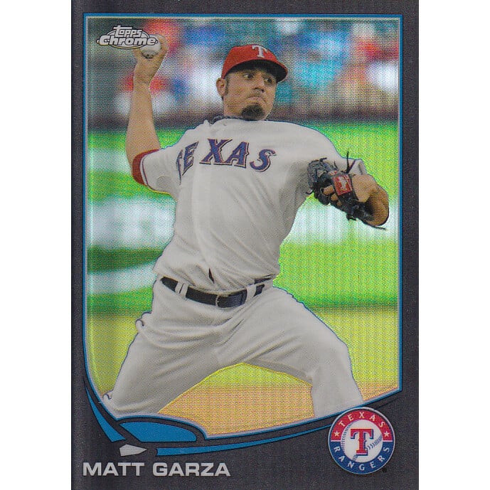 2013 Topps Chrome Update Black Refractors #MB49 Matt Garza. rookie card picture