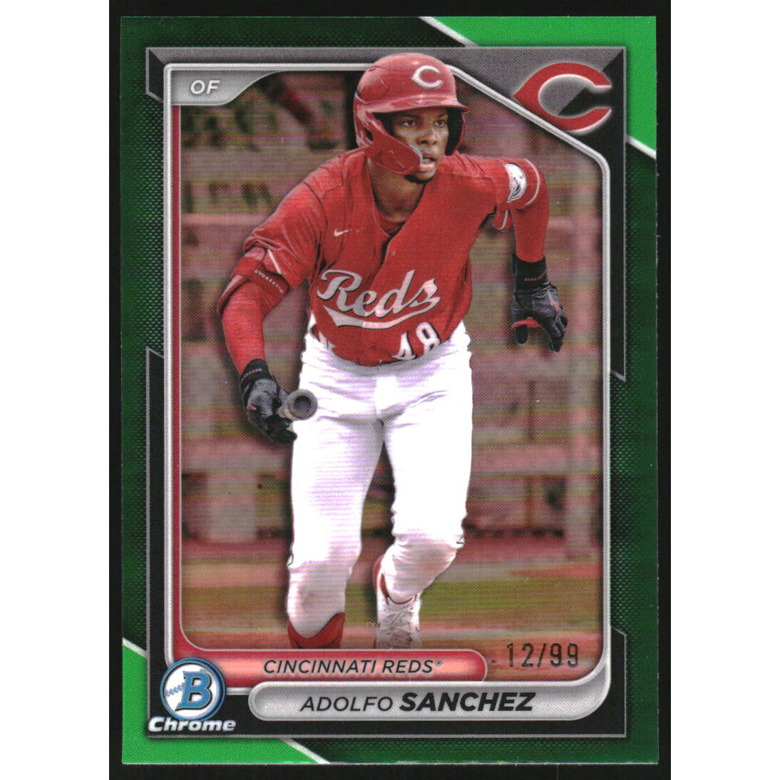 2024 Bowman Chrome Draft Green Refractors #BDC119 Adolfo Sanchez