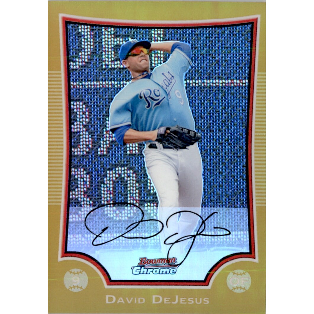2009 Bowman Chrome Gold Refractors #27 David DeJesus