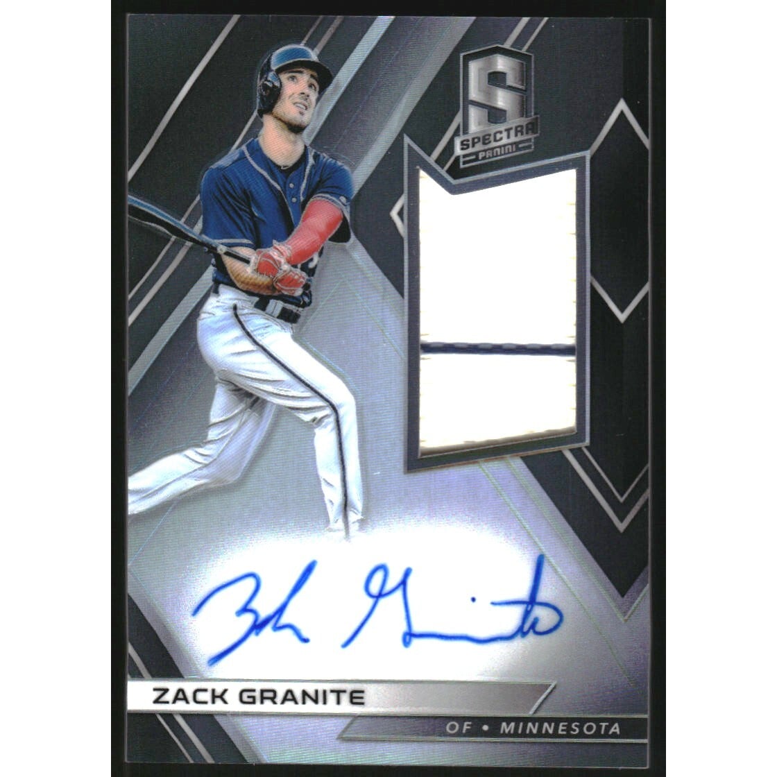 2018 Panini Spectra Rookie Jersey Autographs #RJAZG Zack Granite. rookie card picture