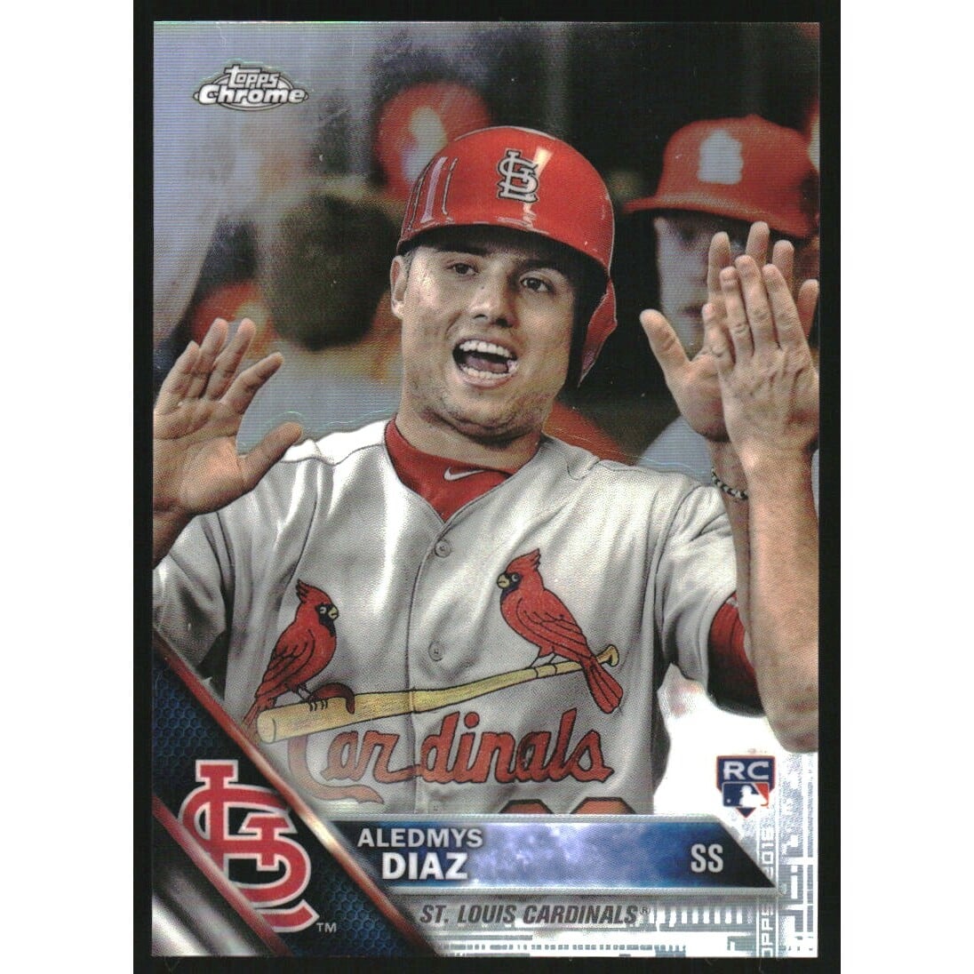 2016 Topps Chrome Holiday Mega Box Refractors #HMT33 Aledmys Diaz. rookie card picture