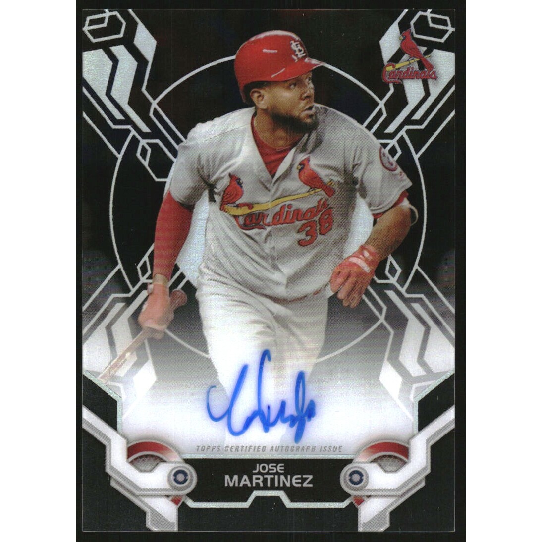2019 Topps High Tek Autographs #HTAJM Jose Martinez. rookie card picture