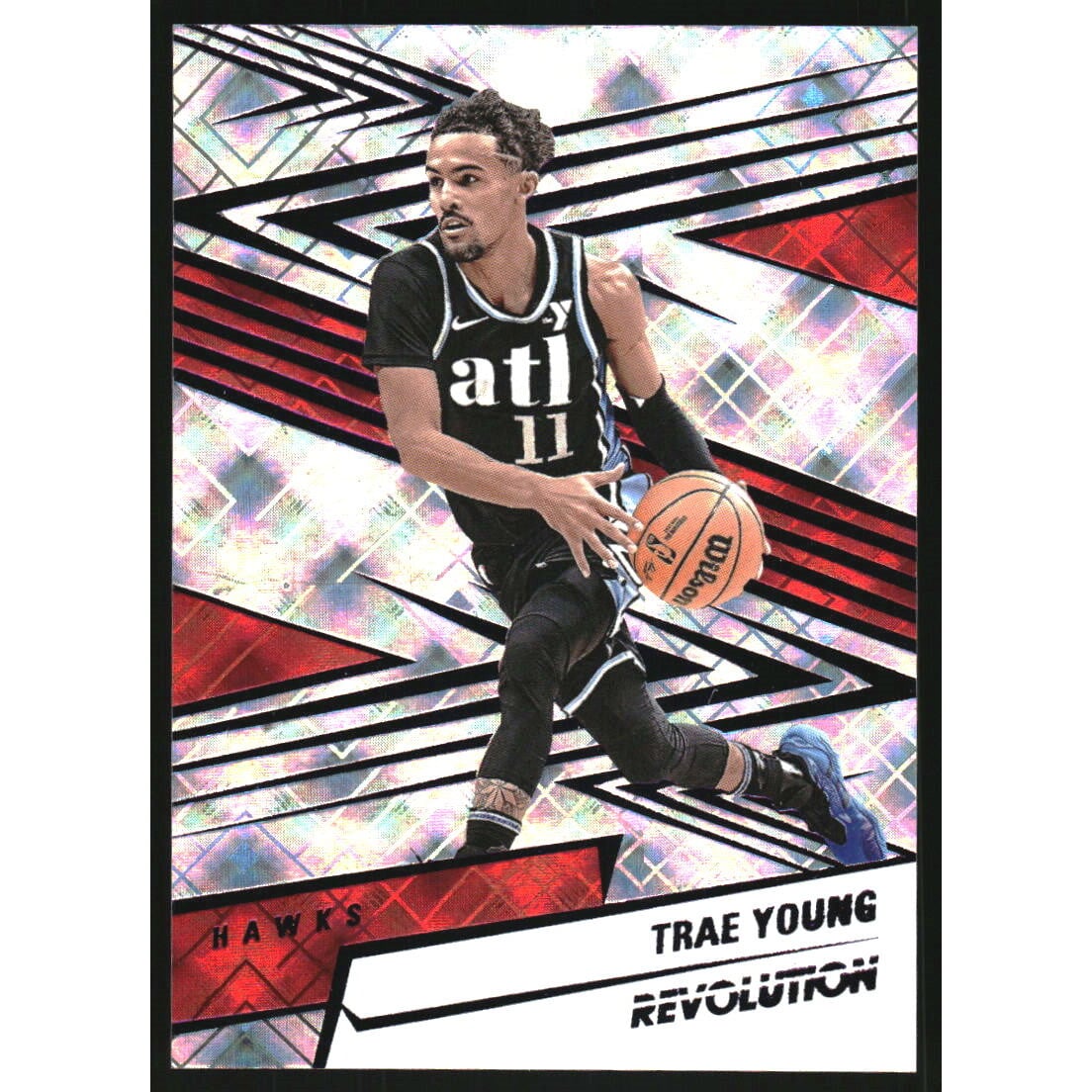 2024-25 Panini Revolution Cosmic #27 Trae Young. rookie card picture