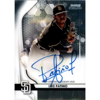 2020 Bowman Sterling Prospect Autographs #BSPALP Luis Patino