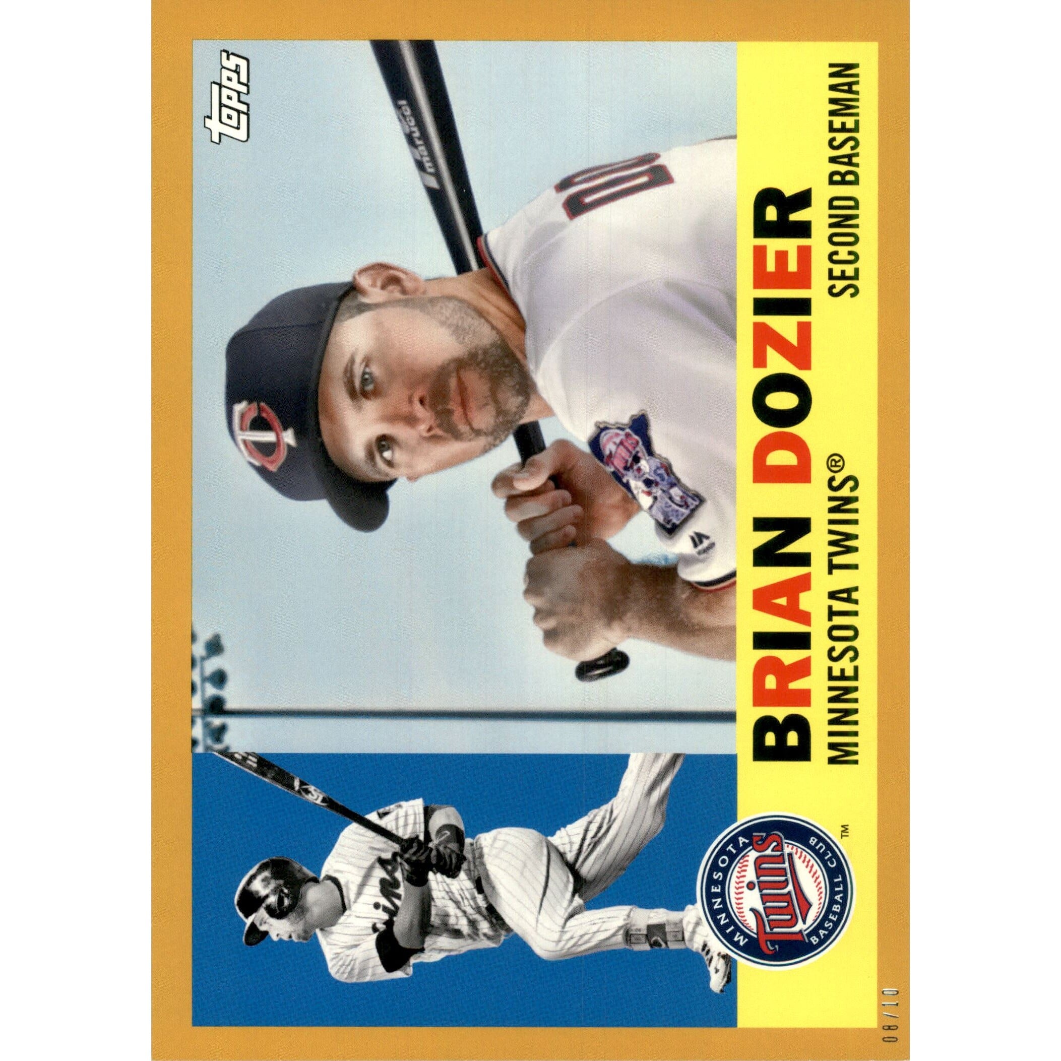 2017 Topps Archives 5x7 Gold #49 Brian Dozier. rookie card picture