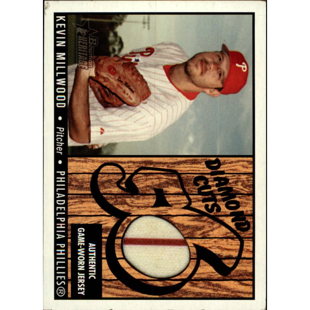 2003 Bowman Heritage Diamond Cuts Relics #KM Kevin Millwood Jsy A. rookie card picture