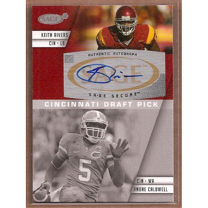 2008 SAGE Squared Autographs #A57A Keith Rivers AU/Andre Caldwell